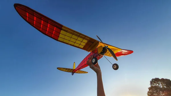 Velho Avião Guarda Controlado Por Rádio — Fotografia de Stock