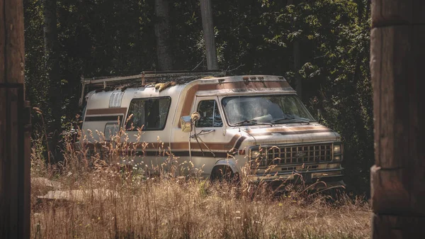 Old Abandoned Van Field — Stock Photo, Image