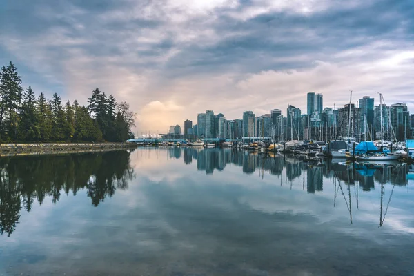 Vancouver Kusthamn Västkuststad Belägen British Columbia Kanada — Stockfoto