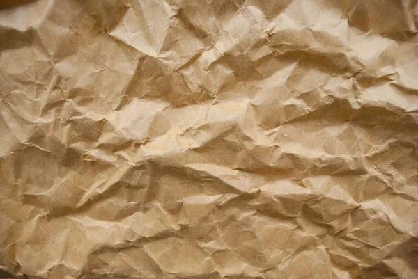 Brown Crumpled Paper Texture Background — Stock Photo, Image