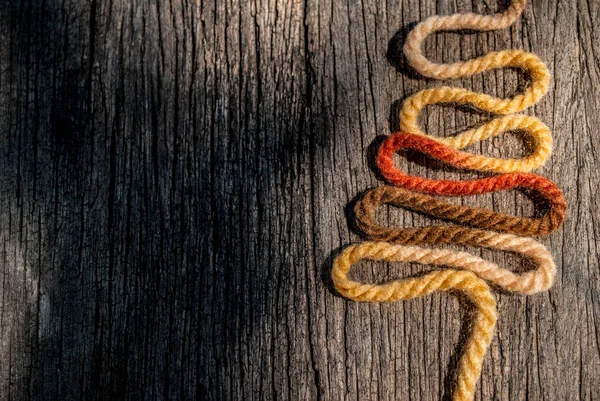 Christmas Tree Made Rope — Stock Photo, Image