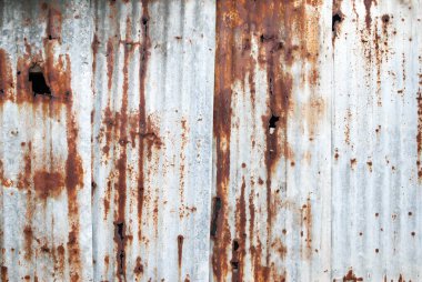 Eski çinko duvar dokusu ve arkaplanı