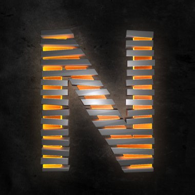 Bu çelik ve neon. İçinde alev var. Bu Coll baskı sanatı.!