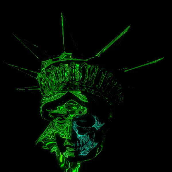 This is futuristic concept of post apocalypse. This cool statue of Liberty can be a cool print!