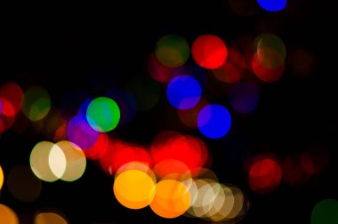 Bokeh ışıklarının soyut arkaplanı