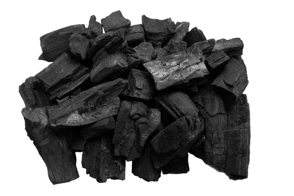 Přirozený Ohnivý Popel Tmavými Černými Uhlíky — Stock fotografie