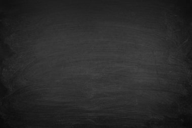 Sınıf veya duvar kağıdı için karatahta desen arka planında silinmiş boş çalışma yeri, metin iletisi ekle