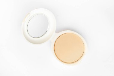 kozmetik toz beyaz izole 