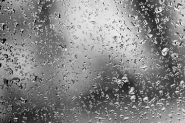 Yağmur. Cama damlatıyor. doku