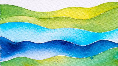 Soyut el çizimi suluboya. Gazeteye renkli bir şekilde sıçramış. Boya fırçaları fırçasıyla ıslak bir arka plan. Yaratıcı duvar kağıdı ya da tasarım sanatı için resim. Pastel renk tonu.