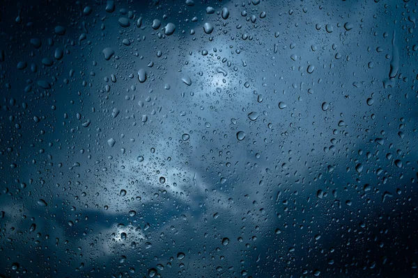 Deszcz Upuszcza Szybę Tekstura — Zdjęcie stockowe