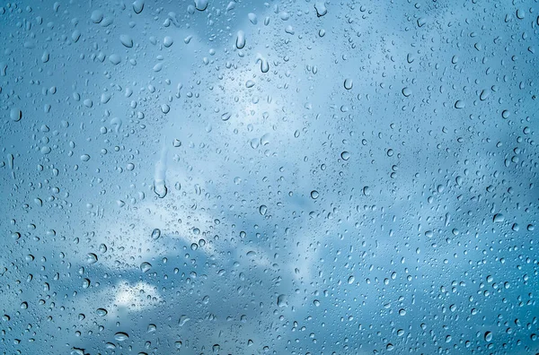 Rain Drops Glass Texture — Stock Photo, Image