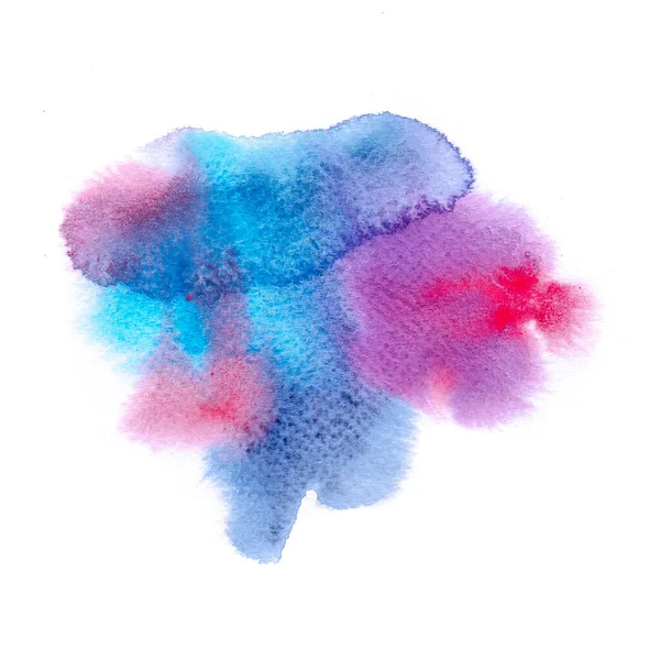 Aquarelle Dessinée Main Abstraite Des Éclaboussures Colorées Dans Papier Est — Photo