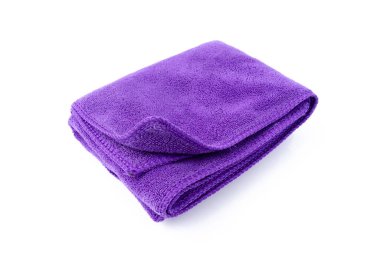 Beyaz üzerine renkli mikrofiber toz bezi