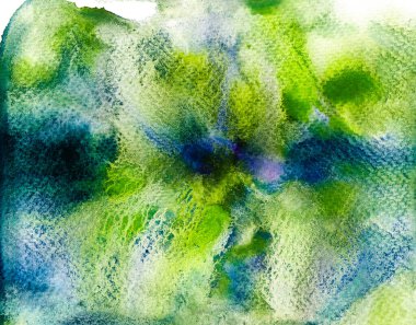 Soyut el çizimi suluboya. Gazeteye renkli bir şekilde sıçramış. Boya fırçaları fırçasıyla ıslak bir arka plan. Yaratıcı duvar kağıdı ya da tasarım sanatı için resim. Pastel renk tonu.