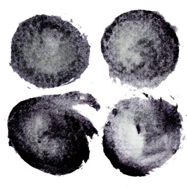 Paint a circle of watercolor for the text message background. Colorful splashing in the paper. It is wet texture from brushes. Picture for creative wallpaper or design art work.