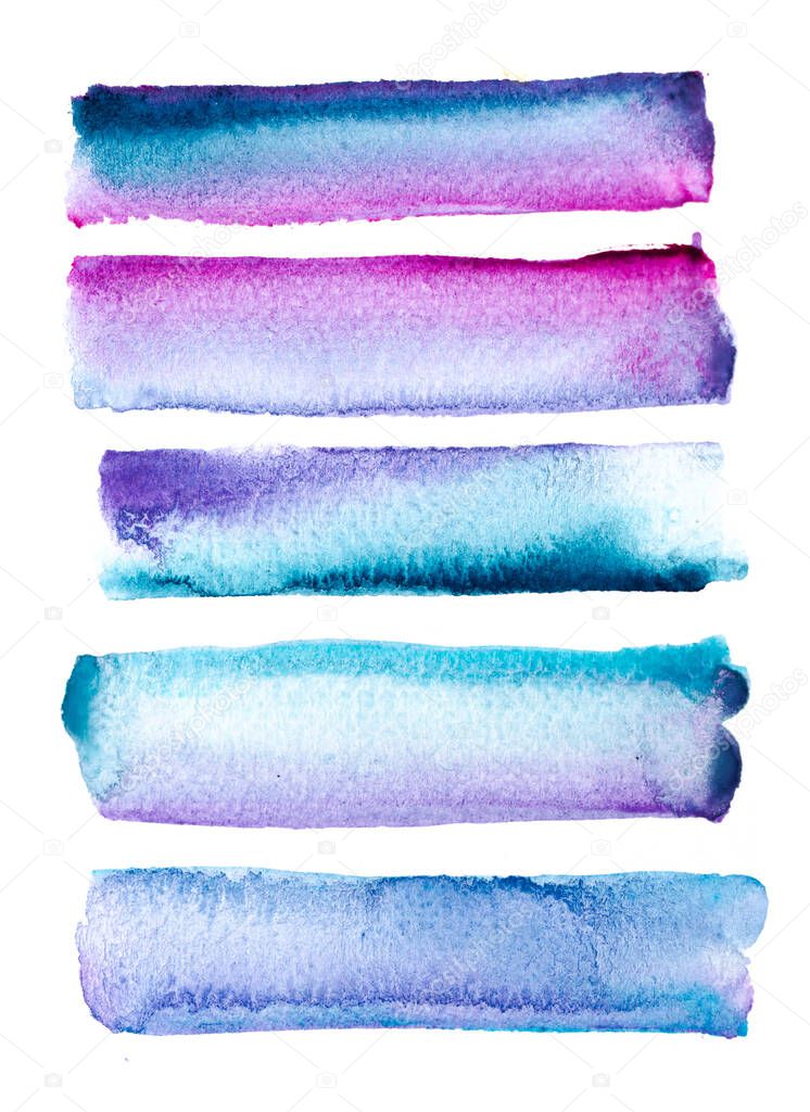 Paint abstract splash of watercolor for the text message background. Colorful splashing in the paper. It is wet texture from brushes. Picture for creative wallpaper or design art work.