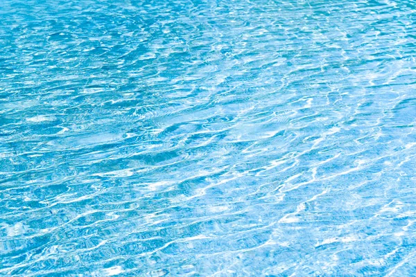Modern Swimming Pool Blue Color Water Surface Sunlight Reflection Summer — Stock Photo, Image