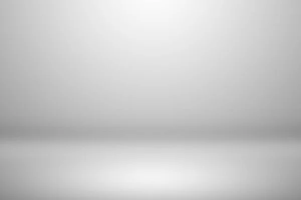Sanat tasarımı için stüdyo odasının soyut beyaz ve gri gradyan yumuşak ışık arkaplanı.