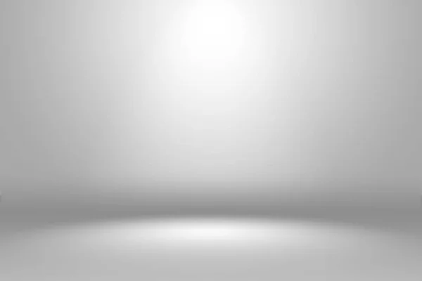 Abstrato Vazio Branco Cinza Gradiente Suave Fundo Luz Sala Estúdio — Fotografia de Stock
