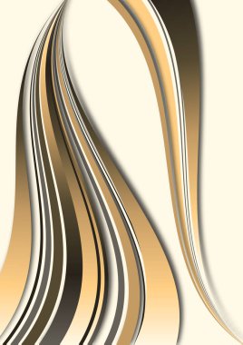 Soyut arkaplan, dinamik renkli düz çizgiler, dalgalar. İş projen için sanat tasarımı. Vektör illüstrasyonu