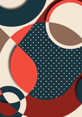 Soyut renk geometrik şekiller. Modern tasarım arka planı. İş sunumu tasarım şablonu, kapak, broşür, broşür, web afişi. Vektör illüstrasyonu