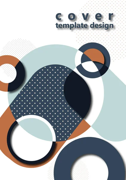 Абстрактные Цветовые Геометрические Формы Современный Дизайн Фона Шаблон Бизнес Презентации — стоковый вектор