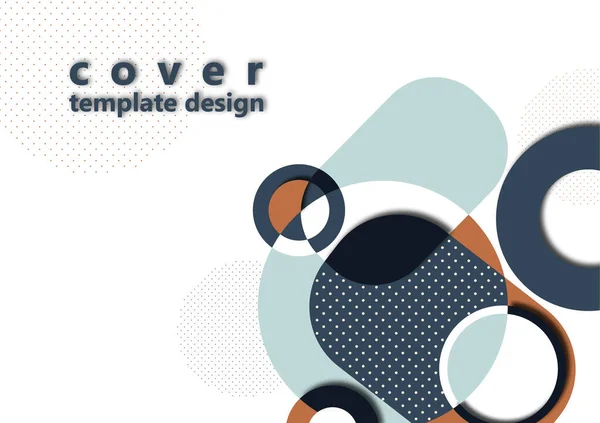 Abstrakte Farbe Geometrische Formen Moderner Design Hintergrund Design Vorlage Für — Stockvektor