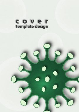 Virüsün renkli görüntüsü, koronovirüs, 2019-nCoV gribi virüsü. Hastalık ikonu, enfeksiyon. Salgının küresel sorunu. Vektör illüstrasyonu