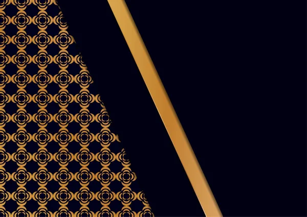 Декоративная Геометрическая Линия Граничит Повторяющейся Восточной Текстурой Корпоративный Дизайн Современный — стоковый вектор