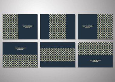 Doğu tarzında stil geometrik desen. Broşür, broşür, kapak, poster ve kartvizit için modern dekoratif şablonlar. Şirket tasarımı. Vektör illüstrasyonu