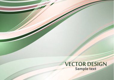 Parlak renkli zarif çizgiler soyut dalgalar. Modern iş tasarımının bir unsuru. Vektör illüstrasyonu.