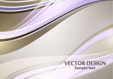 Parlak renkli zarif çizgiler soyut dalgalar. Modern iş tasarımının bir unsuru. Vektör illüstrasyonu.