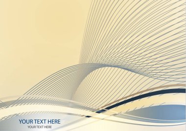 Parlak renkli zarif çizgiler soyut dalgalar. Modern iş tasarımının bir unsuru. Vektör illüstrasyonu.