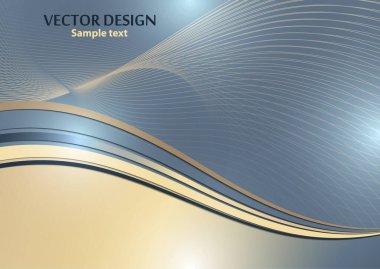 Parlak renkli zarif çizgiler soyut dalgalar. Modern iş tasarımının bir unsuru. Vektör illüstrasyonu.