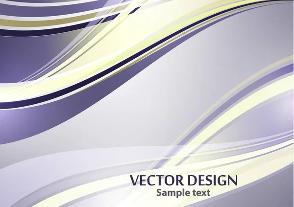 Helle Farbe Elegante Linien Abstrakte Wellen Element Des Modernen Business — Stockvektor