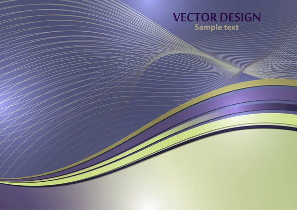 Jasná Barva Elegantní Linky Abstraktní Vlny Prvek Moderního Obchodního Designu — Stockový vektor