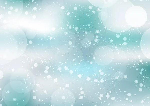 Winter Schnee Schneeflocken Blendung Kreativer Abstrakter Weihnachtlicher Hintergrund Vektor Illustration — Stockvektor