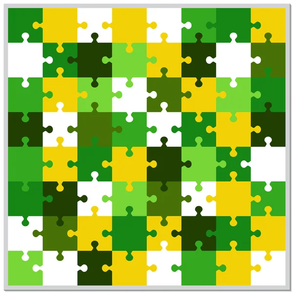 Fond Abstrait Pièces Puzzle Lumineux Composition Est Puzzle Complet Illustration — Image vectorielle