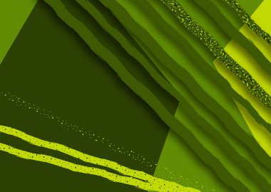 Kapak sayfası düzeni. Geometrik tasarım, çokgenler ve çizgiler. İş broşürü sayfası, şirket şablonu. Vektör illüstrasyonu