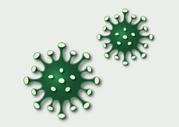 Кольорове Зображення Вірусу Короновірусу Вірусу Грипу 2019 Ncov Іконка Хвороби — стоковий вектор