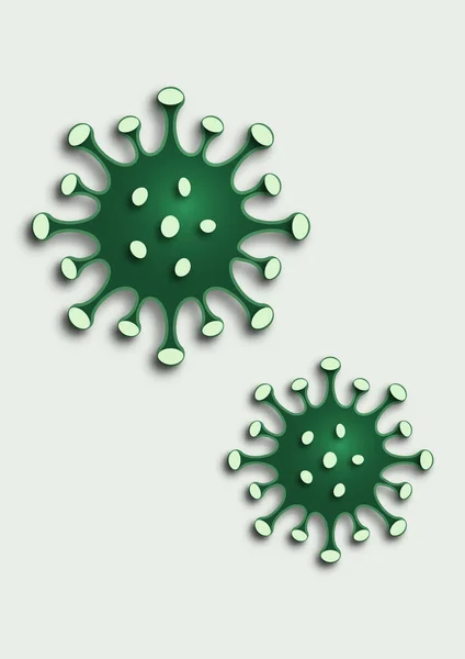 Färgbild Viruset Coronovirus 2019 Ncov Influensavirus Ikonen För Sjukdom Infektion — Stock vektor
