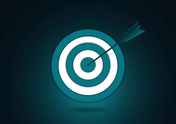 Target and arrow icon. Business target concept. Achievements and successes. Vector illustration in flat style for your design style.