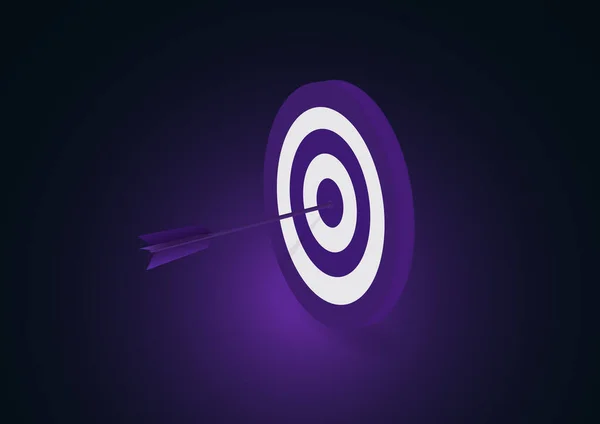 Target and arrow icon. Business target concept. Achievements and successes. Vector illustration in flat style for your design style.