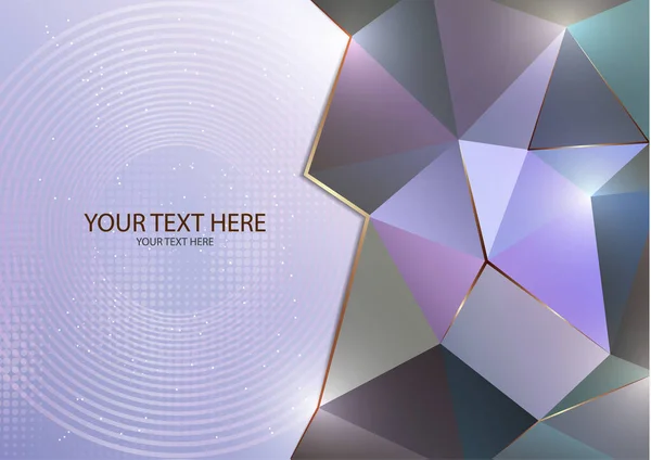 Mosaïque Triangulaire Polygonale Basse Abstraite Fond Lumineux Moderne Pour Web — Image vectorielle