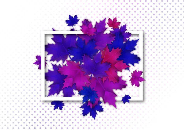 明亮的枫叶 美丽秋天的创意概念 为您的设计提供矢量图解 — 图库矢量图片