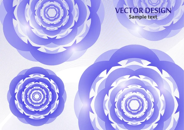 Mandala Ornamento Abstrata Geométrica Redonda Fundo Leve Elemento Decorativo Floral — Vetor de Stock