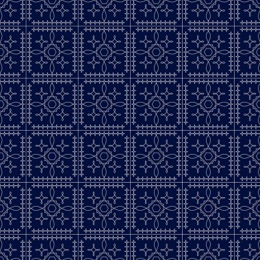 Bir şablona sahip soyut, pürüzsüz kare desenleri. Parlak modern stil dokusu. Seramik, tekstil, kumaş, kağıt, duvar kağıdı, baskı, dergi, broşür. Tasarımın için şablon. Vektör illüstrasyonu