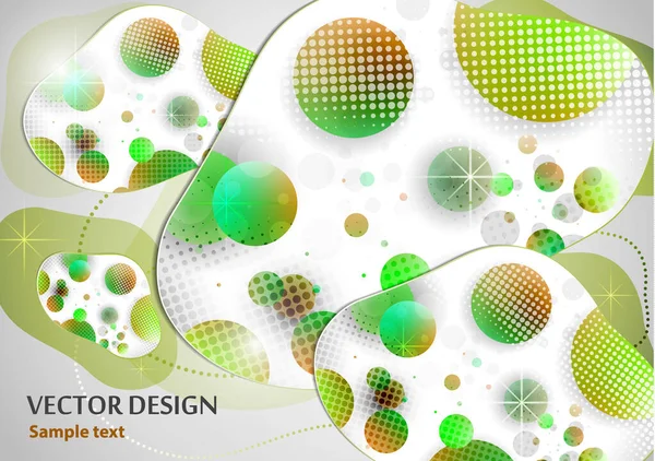 Forme Colorée Liquide Créative Composée Cercles Faits Saillants Composition Mode — Image vectorielle