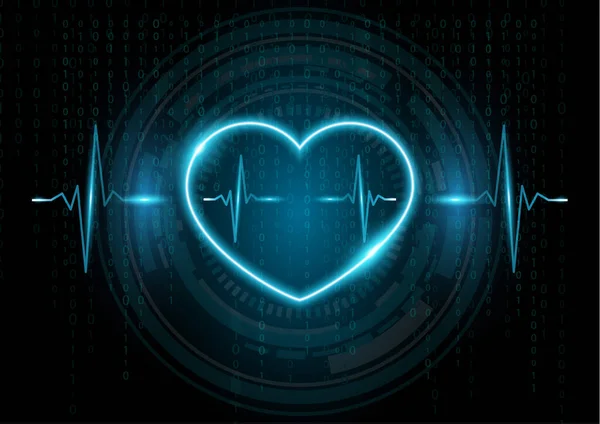 Vinvestigación Médica Salud Humana Examen Cardiológico Tecnología Moderna Ilustración Vectorial — Vector de stock